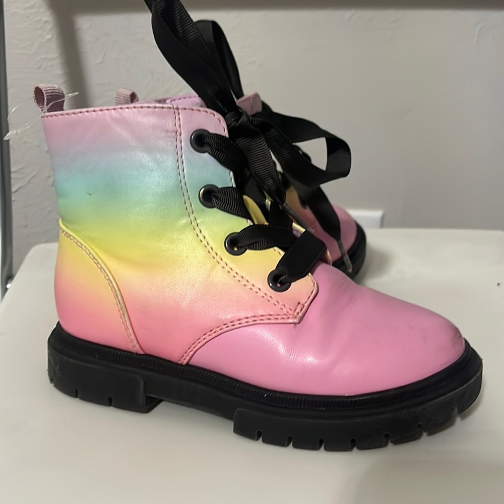 Title girls size 10 rank bow unicorn boots